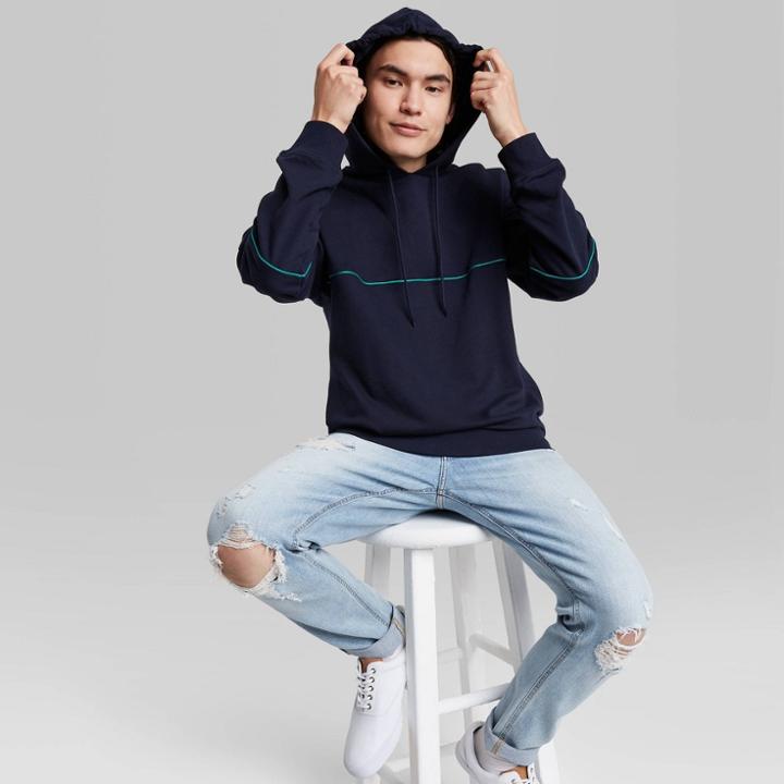 Adult Casual Fit Hooded Sweatshirt - Original Use Navy