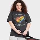 Pride Adult Plus Size Schitt's Creek Rose Apothecary Short Sleeve T-shirt - Charcoal Gray