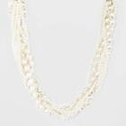 Sugarfix By Baublebar Braided Statement Necklace - Pearl, White
