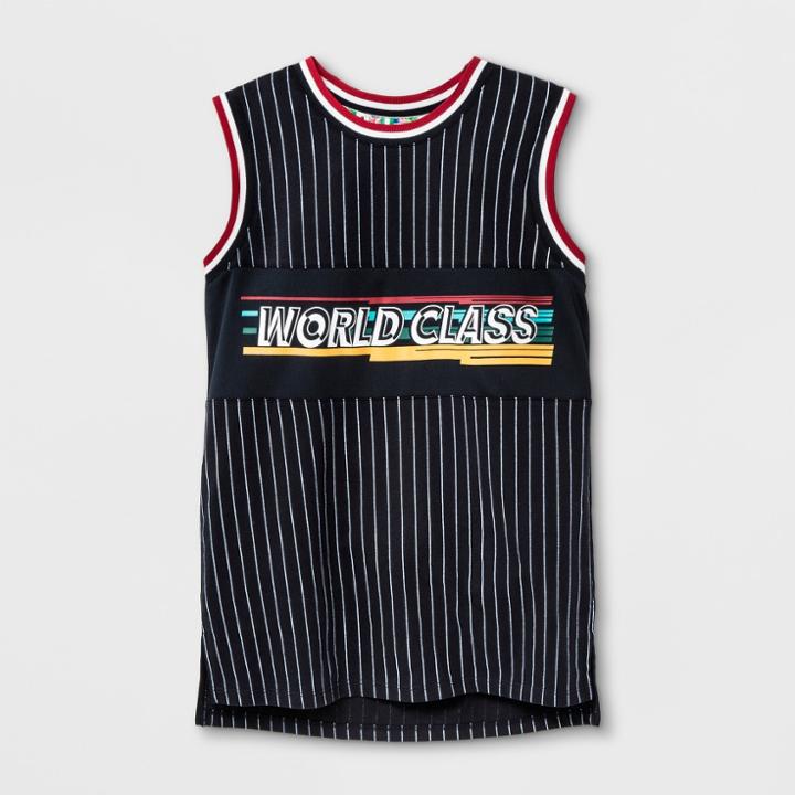 Boys' Stripe Tank Tops - Art Class Navy