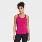 Women's Scoop Back Tank Top With Shelf Bra - All In Motion Cranberry