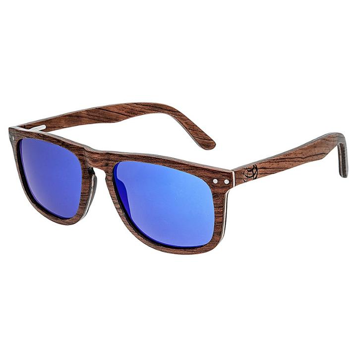 Earth Wood Pacific Unisex Sunglasses - Red, Brown