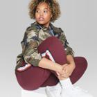 Women's Plus Size Striped Straight Leg Jogger Pants - Wild Fable Red