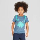 Petitetoddler Boys' Short Sleeve Birthday Dinosaur Hat Graphic T-shirt - Cat & Jack Blue