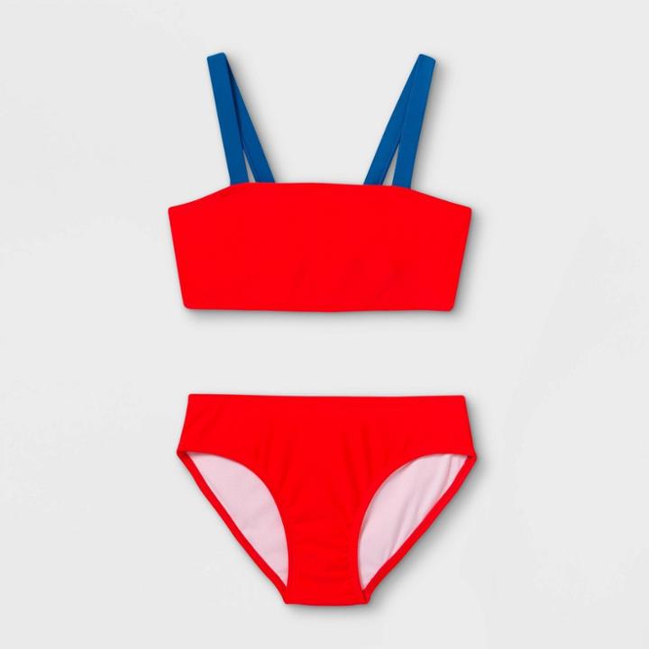 Girls' Summer Solstice 2pc Bikini Set - Cat & Jack Red