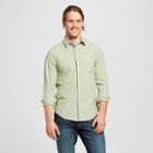 Men's Standard Fit Cotton Slub Solid Long Sleeve Button-down Shirt - Goodfellow & Co