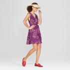 Women's Printed Sleeveless Sundress- A New Day Purple
