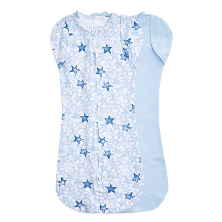 Aden + Anais Essentials Swaddle Wrap - Twinkling Stars 0-3 Months Blue