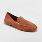 Women's Jisela Collapsible Back Loafers - A New Day Cognac (red)
