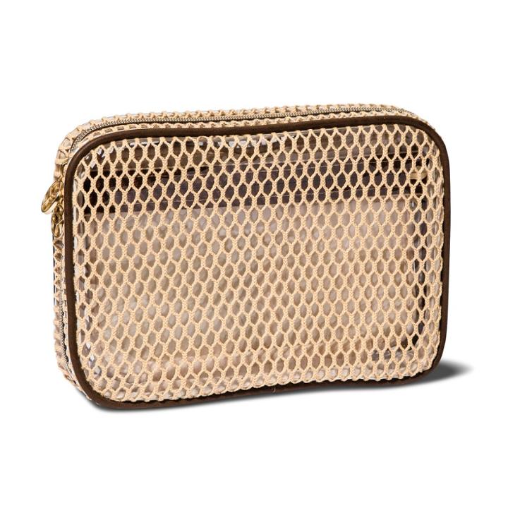 Sonia Kashuk Always Organized Open Weave Makeup Bag - Beige