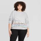 Target Women's The Lion King Plus Size Panel Long Sleeve Graphic Sweatshirt (juniors') - Heather Gray