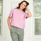Women's Short Sleeve Boxy T-shirt - Universal Thread Lilac