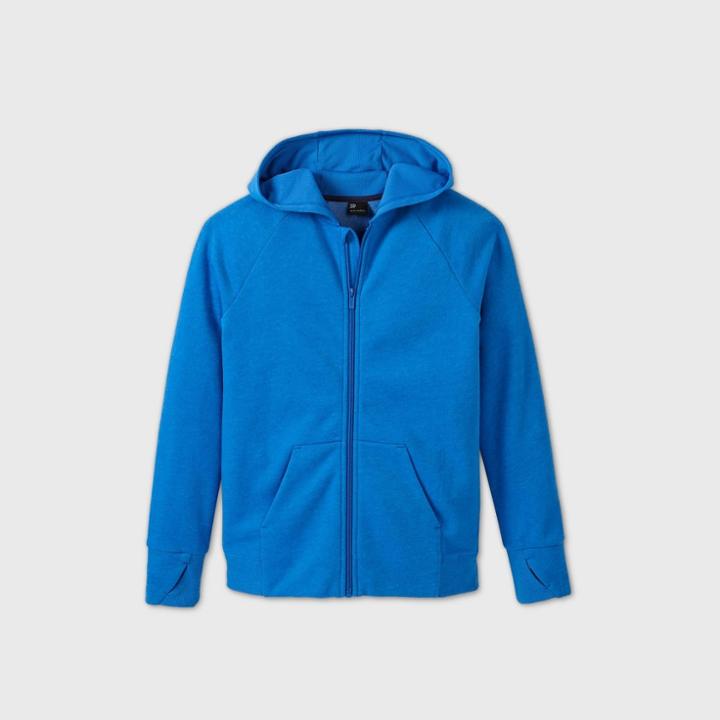 All In Motion Boys' Fleece Full Zip Hoodie Sweatshirt - All In