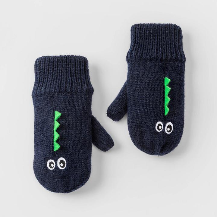 Toddler Boys' Monster Mittens - Cat & Jack Navy