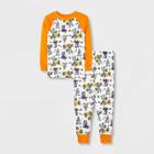 Toddler Boys' Mickey Mouse & Friends Halloween Pajama Set - Orange