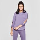 Target Women's Cut - Out Hooded Sweatshirt - Joylab Violet