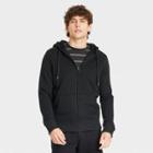Men's Sherpa Lined Zip-up Hoodie - Goodfellow & Co Black