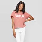 Women's Short Sleeve Love Is My Culture Graphic T-shirt - Grayson Threads (juniors') - Coral