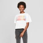 Women's Polaroid Cropped Graphic T-shirt (juniors') White