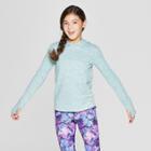 Girls' Cozy Long Sleeve Hoodie - C9 Champion Green Heather