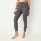 Women's High-waisted Brushed Jersey 7/8 Leggings - Joylab Charcoal Heather