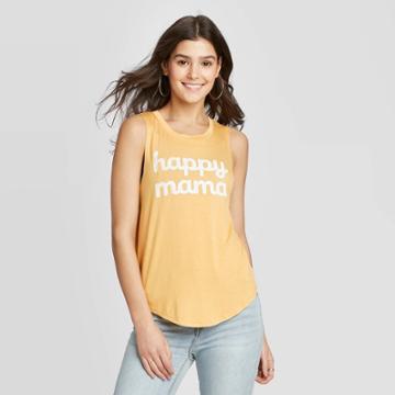 Grayson Threads Women's Happy Mama Graphic Tank Top - Garyson Threads (juniors') - Yellow
