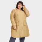 Women's Plus Size Anorak Jacket - A New Day Khaki