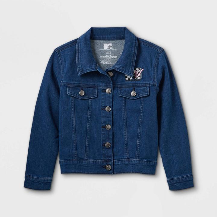 Girls' Mtv Denim Jacket - Blue