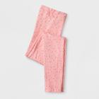 Happy By Pink Chicken Girls' Sprinkle Leggings - Pink