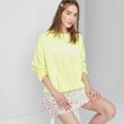 Women's French Terry Sweatshirt - Wild Fable Yellow