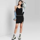 Women's Slit Bodycon Knit Dress - Wild Fable Black