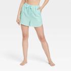 Women's 100% Cotton Pajama Shorts - Stars Above Blue