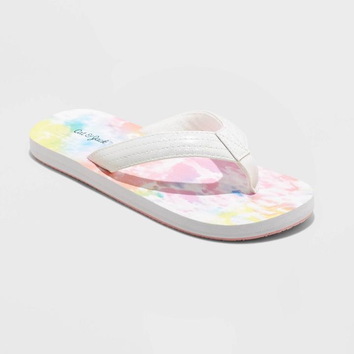 Girls' Ava Tie-dye Slip-on Thong Sandals - Cat & Jack S,