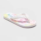 Girls' Ava Tie-dye Slip-on Thong Sandals - Cat & Jack S,