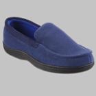 Isotoner Men's Microterry Jared Moccasin Slippers - Navy Blue