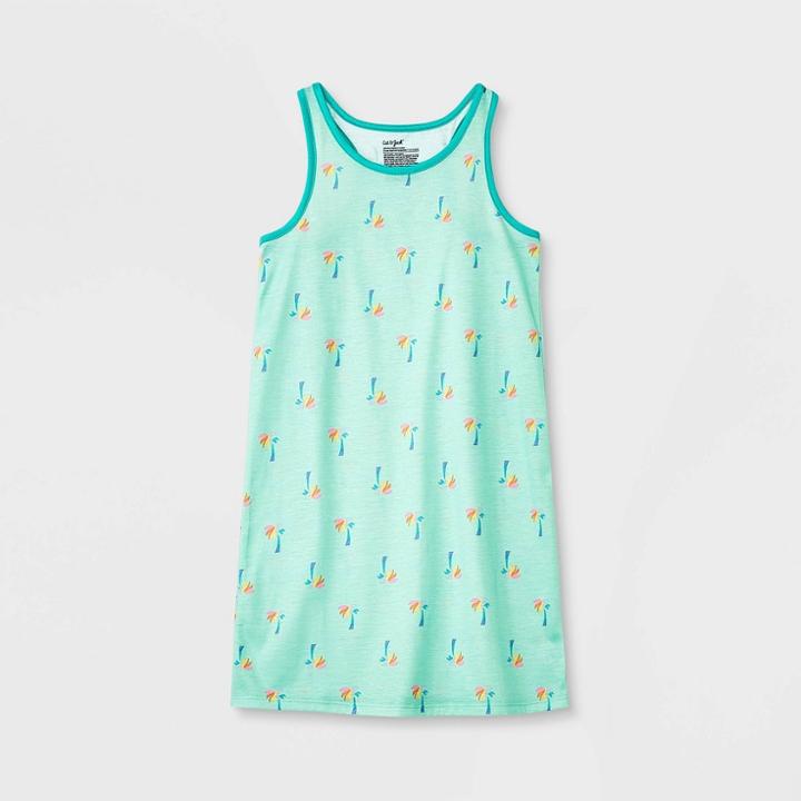 Girls' Palm Tie-dye Tank Nightgown - Cat & Jack