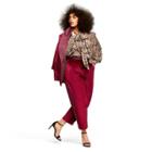 Women's Plus Size Snake Print Long Sleeve Tie Neck Blouse - Altuzarra For Target Brown 3x, Women's,