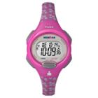 Women's Timex Ironman Essential 10 Lap Digital Floral Watch - Pink Tw5m07000jt