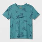 Kids' Adaptive Short Sleeve T-shirt - Cat & Jack Dusty Green