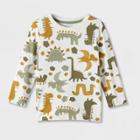Toddler Boys' Long Sleeve Jersey Knit Crewneck T-shirt - Cat & Jack White
