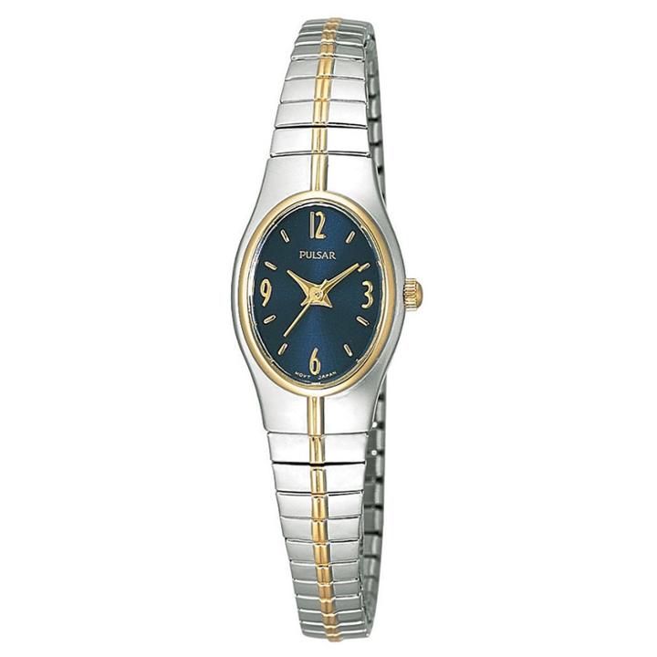 Women's Pulsar Expansion Watch - Two Tone With Blue Dial - Pc3090,