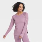 Women's Essential Crewneck Long Sleeve T-shirt - All In Motion Light Mauve