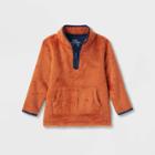 Toddler Boys' Adaptive Fleece Pullover Sweatshirt - Cat & Jack Orange