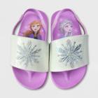 Girls' Disney Frozen 2 Slide Sandals - Purple 5-6 - Disney