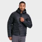 Men's Lightweight Puffer Jacket - All In Motion Black
