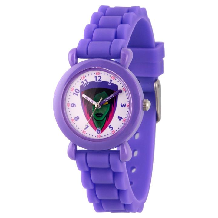 Disney Girls' Marvel Guardians Of The Galaxy Evergreen Gamora Plastic Time Teacher Watch - Purple
