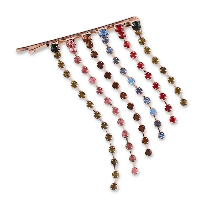 Sincerely Jules By Scunci Bobby Pin With Rainbow Hanging Stones