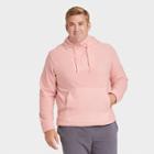 Men's Big & Tall Fleece Pullover Sweatshirt - All In Motion Pale Pink Xxxl