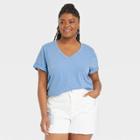 Women's Plus Size Short Sleeve Relaxed Fit V-neck T-shirt - Universal Thread
