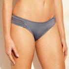 Women's Mesh Inset Hipster Bikini Bottom - Shade & Shore Dusty Blue